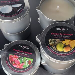 Bougie de massage Frangipanier 100% naturelle